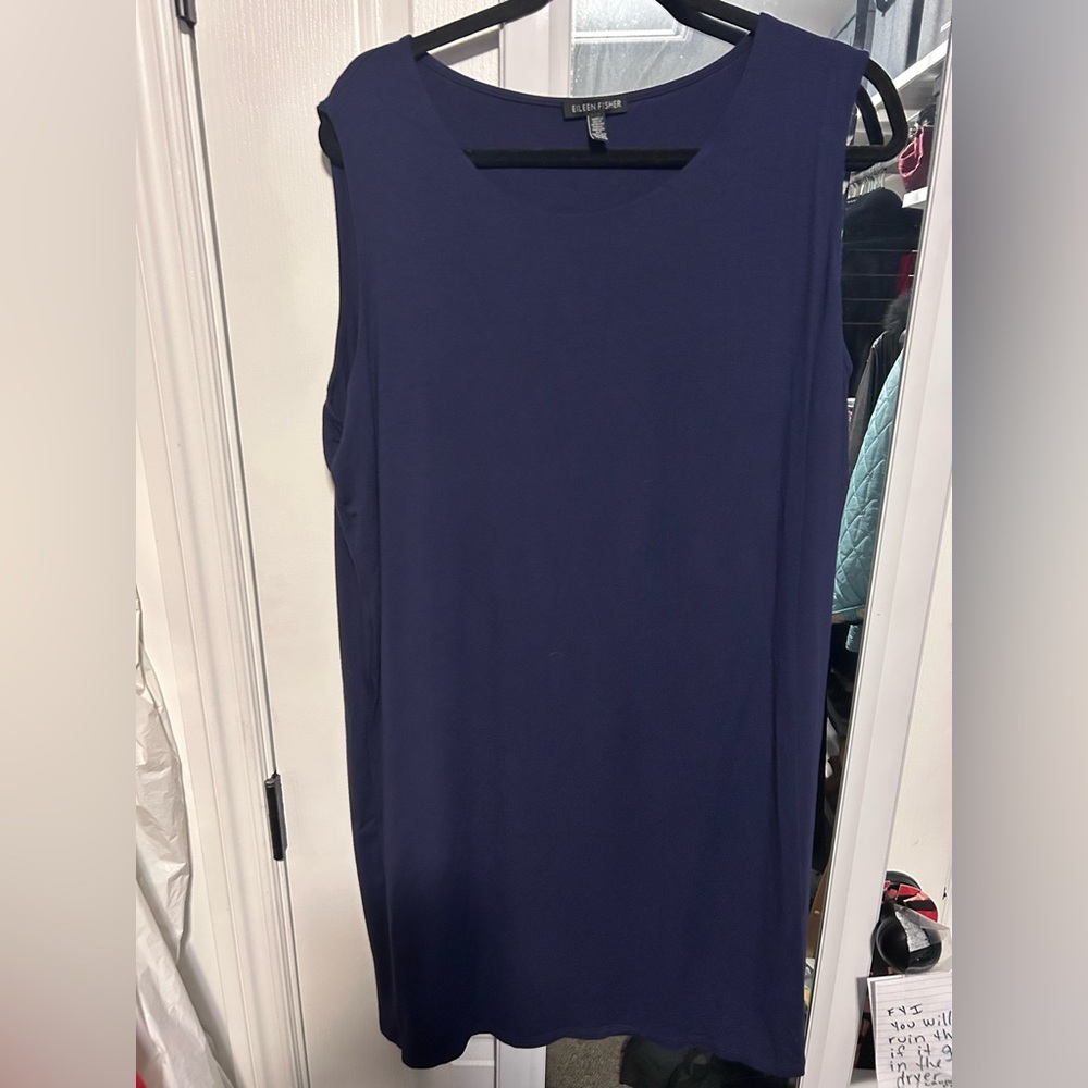Eileen Fisher Midnight Blue swing dress